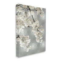 Proljetni cvjetovi bijeli cvjetovi grana grana slikanje platno umjetnički tisak