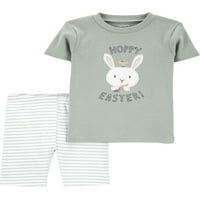 Uskrsni pidžama Set za bebe i malu djecu, 4 komada, veličine 12m-5t
