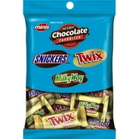 Mars Chocolate Favoriti Minis Variety Bag, 4. Oz