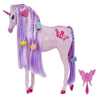 Dream Ella Candy Unicorn- Lilac, Glitter Gummy Bear tematski ljubičasti jednorog konja s isječkama kose na miris