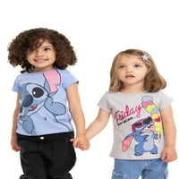 Modna Majica kratkih rukava za djevojčice, 4 pakiranja, veličine od 2 do 5 godina