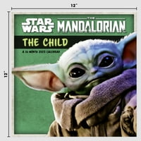 Trendovi Međunarodni Ratovi zvijezda: Mandalorian - Kalendar dječjeg zida i magnetski okvir