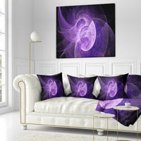 DesignArt Purple Mistic Psihedelic Design - Sažetak jastuka za bacanje - 18x18