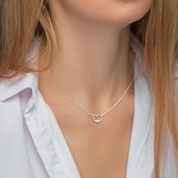 Ogrlica za srebrne perle Miabella W Darbe Weps - 18 Lanac - slojevito, slaganje, poklon