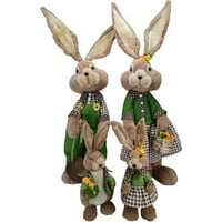 Farse Fraser Hill Farma 4-dijela obitelj Sisal Bunny sa zelenim i smeđim odijelima