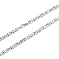 Obalni nakit Polirana lančana ogrlica od nehrđajućeg čelika - 24