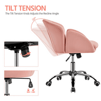Moderne rotirajuće radne stolice za kućni ured, ružičaste