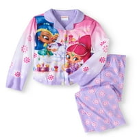 Shimmer i Shine Girls 'Gumb Donji i donji set pidžama s 2 komada