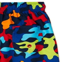 Wonder Nation Boys Camo Svakodnevno plivanje kratkih hlača, veličine 4- & Husky