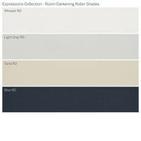 Kolekcija prilagođenih izraza, bežična soba za potamnjenje valjka, svijetlo siva, 7 8 Širina 48 Duljina