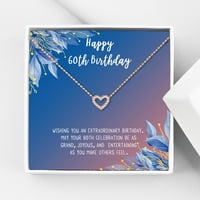 Anavia Happy 50. rođendan pokloni od nehrđajućeg čelika Modna ogrlica za rođendan Nakit za rođendan, rođendanski
