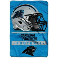 Carolina Panthers baca pokrivač, 60 ' 80' ', bočna prevelika mikro raschel, svaki, OSFA
