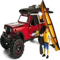 Dickie Toys - Light & Sound Jeep Adventure Traveler Playset