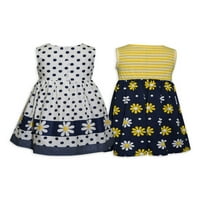 Blueberi Bulevard Girls Cvjetne haljine bez rukava, pakiranje, veličine 4-6x