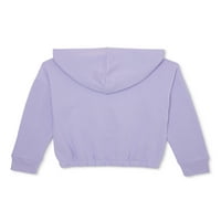 Wonder Nation Girls Tiskani pulover s kapuljačom s kapuljačom, veličine 4- & Plus