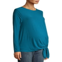 Ženska majica za trudnice s dugim rukavima s prednjim dijelom