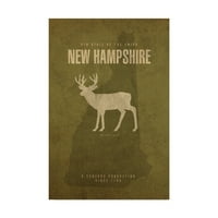 Zaštitni znak likovna umjetnost 'Državna životinja New Hampshire' Canvas Art by Red Atlas Designs