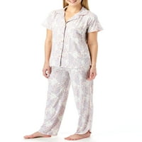 Jessica Simpson ženski zarez i dolfin pijamas set hlača