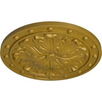 Stolarija od 1 do 2 do 1 do 2, stropni medaljon od lišća akanta Fostera, ručno oslikan zlatom faraona