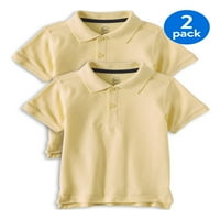 Wonder Nation Toddler Boys School Uniforma kratka rukava Pique Polo majica, Bundy Bundle