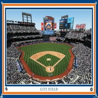 New York Mets - Poster zida Citi Field s push igle, 14.725 22.375