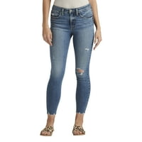 Silver Jeans Co. Žene najtraženije usred uspona Skinny traperice, veličine struka 24-36