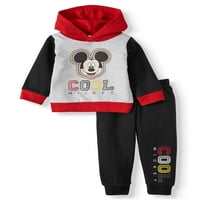 Mickey Mouse Baby Boy Graphic Hoodie & Jogger hlače 2-PC Outfit Set