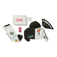 Justice Girls 4-komad poklon bo set s kapuljačom, gamašama, torbom i priborom za kosu, veličine 5-18