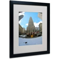 Zaštitni znak likovna umjetnost Rockefeller Center Matted Framed Art by Cateyes
