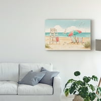 Zaštitni znak likovne umjetnosti 'vrijeme plaže I' platno umjetnost Janelle Penner