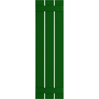 Ekena Millwork 1 8 W 28 H TRUE FIT PVC Tri ploča razmaknute kapke-n-batten kapke, Viridian Green