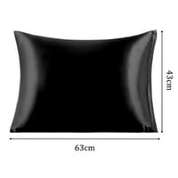 Jedinstvene ponude satenskog skupa jastuka za zatvaranje patentnih zatvarača crna 17 x25