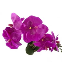 Osnove 24 h Umjetni cvijet orhideje Bijeli keramički lonac, fuksija, ružičasta boja
