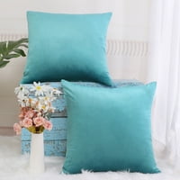 Jedinstvene ponude baršunasti ukrasni pokrov jastuka za bacanje jastuka 18 18 plava