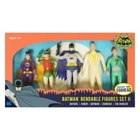 Croce of the AMBOO-klasična televizijska serija o Batmanu, skup savitljivih figura iz Amboo-a: Batgirl, Robin, Batman,