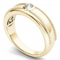 Muški dijamantni prsten od 15 karata od 14 karata od žutog zlata