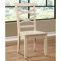 Namještaj Amerike Levana Suvremene stolice za blagovaonice - Set od 2, bijela