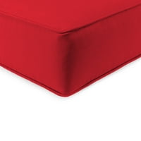 Jordan Manufacturing Sunbrella 46.5 24 platno džokej crvena čvrsta pravokutna na otvorenom za sjedenje i stražnji
