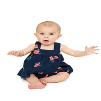 Wonder Nation Baby Girl Ruffled Top i Shorts Set, 2-komad, veličine 0 3m-24m