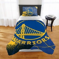Golden State Warriors službeno licencirani Comforter & Sham Set Twin XL