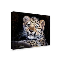Zaštitni znak likovna umjetnost 'amur leopard cub' platno umjetnost by pip mcgarry