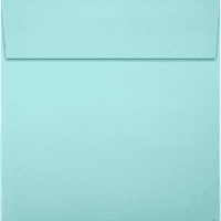 Papir kvadrat pozivnice Peel & Press omotnice, 1 2, zelena morska ploča, pakiranje