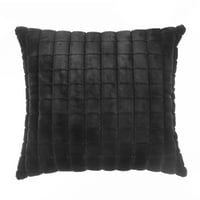 Jastuk od četvrtastih pločica u crnoj boji u boji s poliesterskim punjenjem
