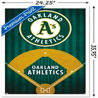 Oakland Athletics - Poster zida logotipa, 22.375 34