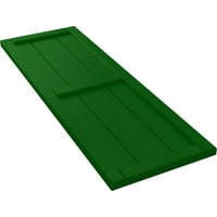 Ekena Millwork 1 2 W 35 H TRUE FIT PVC, četiri ploče uokvirena ploča-n-batten kapke, Viridian Green