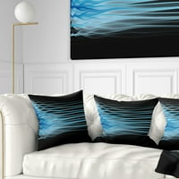 DesignArt svijetloplavi fraktalni plamen - Sažetak jastuka za bacanje - 16x16