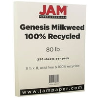 Kapiklirani karton papira i omotnice, 8. 11, po paketu, 80 lb Genesis Milkweed