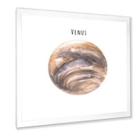 Dizajnerski otisak u boemskom i eklektičnom okviru apstraktna planeta Venera