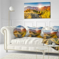 Jedinstveni raspon planinskih planina Majestic Fall - Jastuk za tiskani pejzaž - 12x20