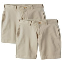 Wonder Nation Boys School Uniforma Super mekana ravna fronta kratkih hlača, snop vrijednosti, veličine 4-16